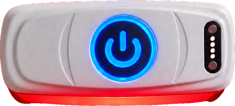 SOLIGHT unit control side with blue power button and red light below